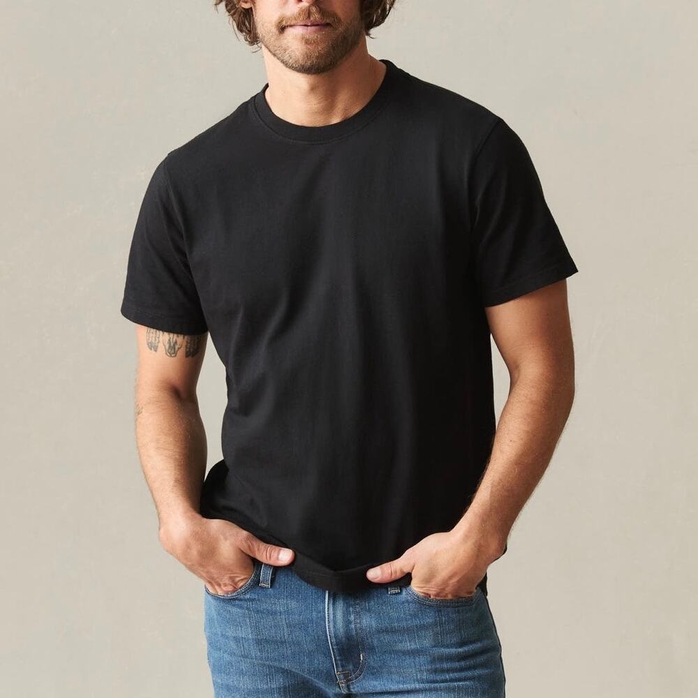 American Giant Men's Golden State Tee Black Size Large NWOT